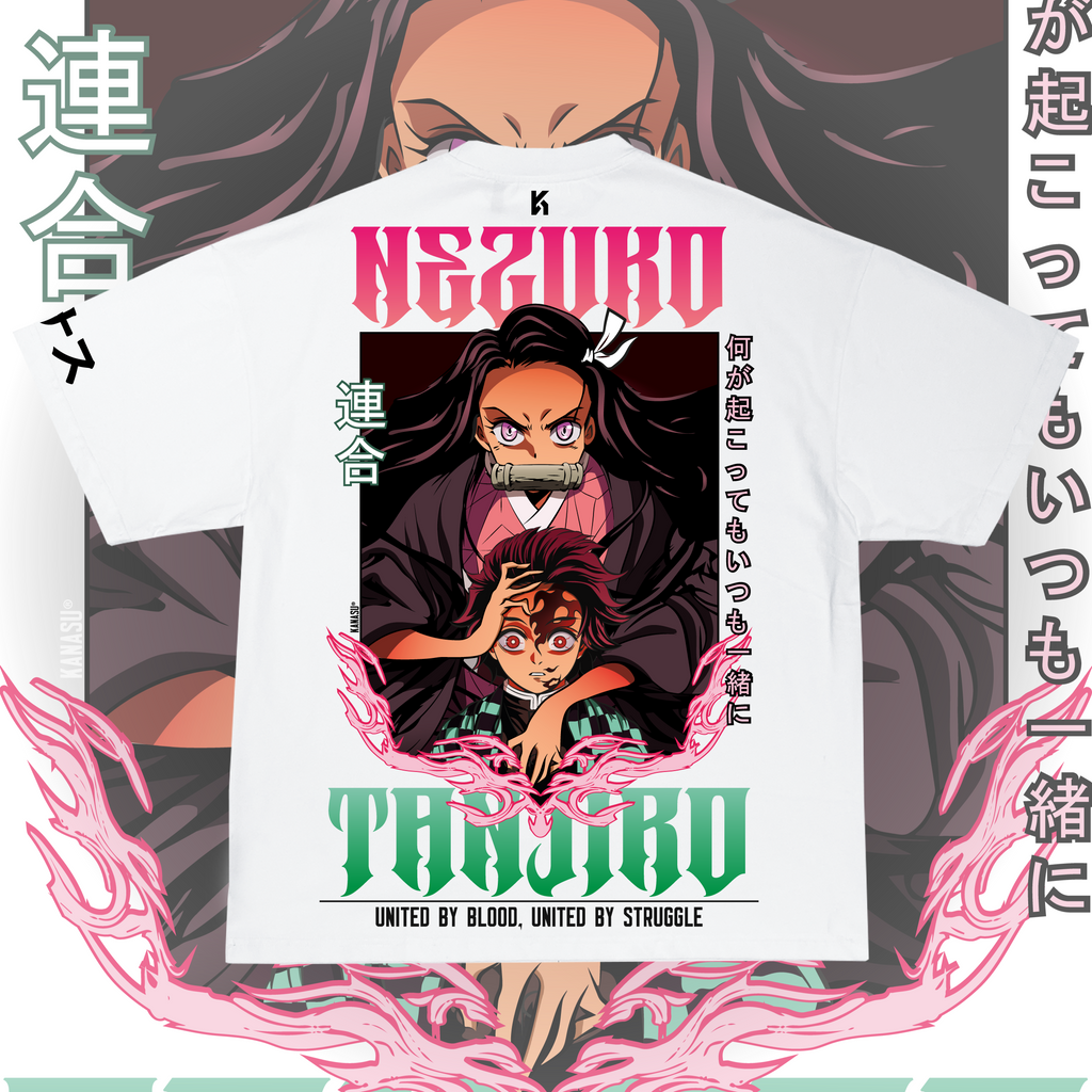 Camiseta TANJIRO & NEZUKO // UNITED BY BLOOD | KIMETSU NO YAIBA