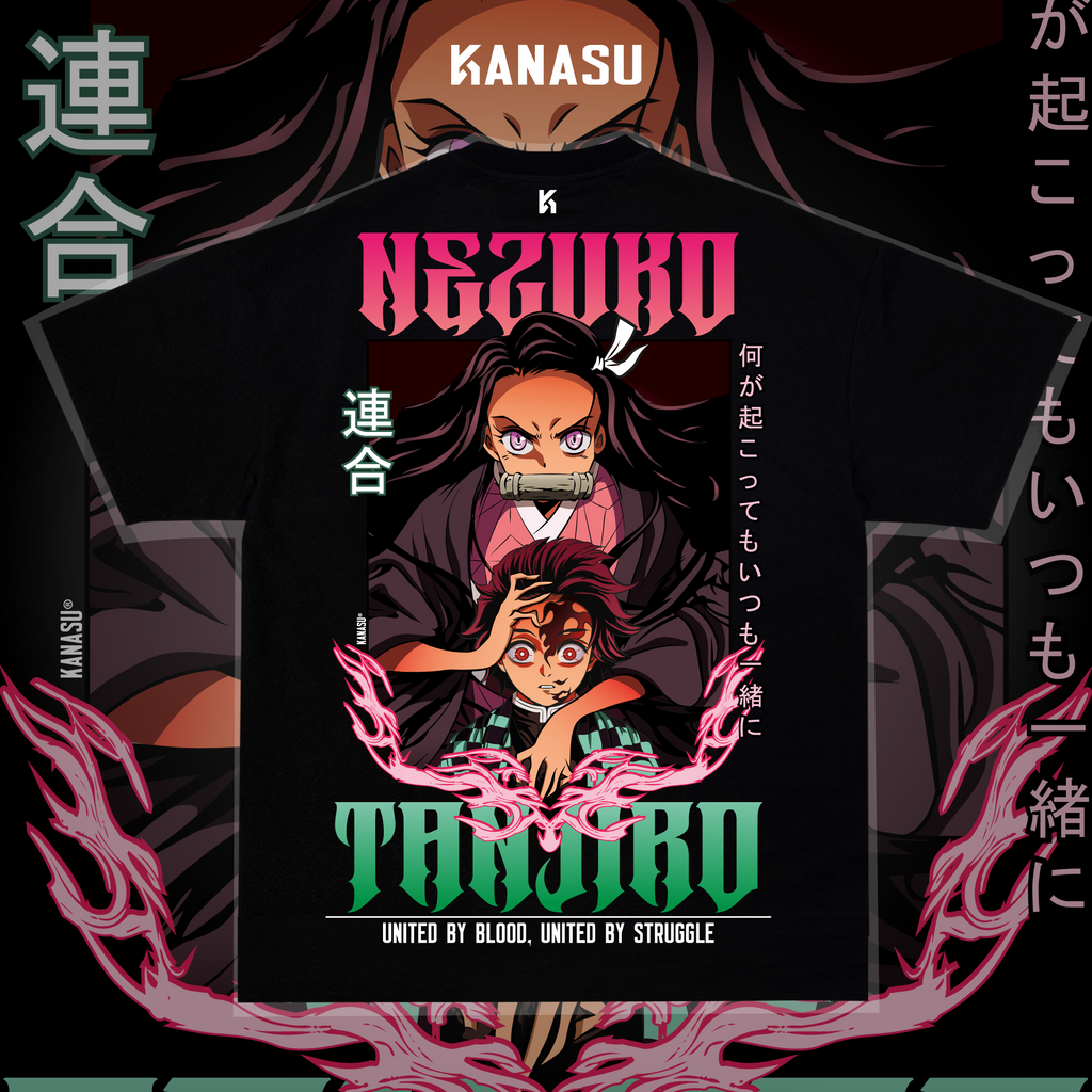 Camiseta TANJIRO & NEZUKO // UNITED BY BLOOD | KIMETSU NO YAIBA