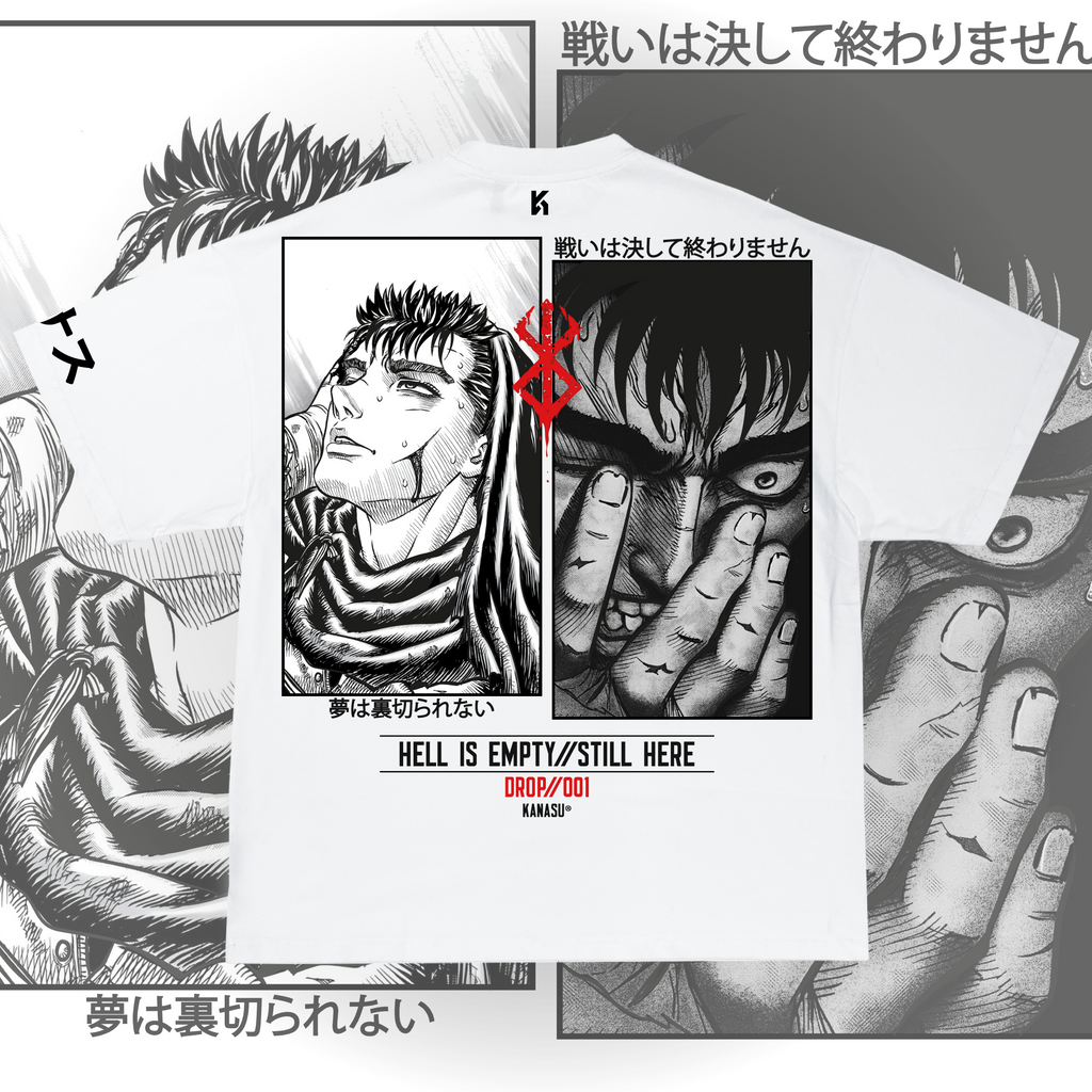 Camiseta GUTS: HELL IS EMPTY // STILL HERE | BERSERK