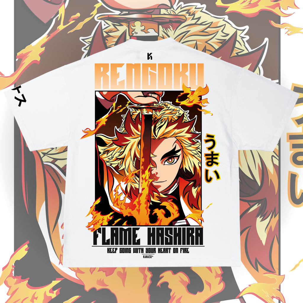 Camiseta RENGOKU // FLAME HASHIRA | KIMETSU NO YAIBA