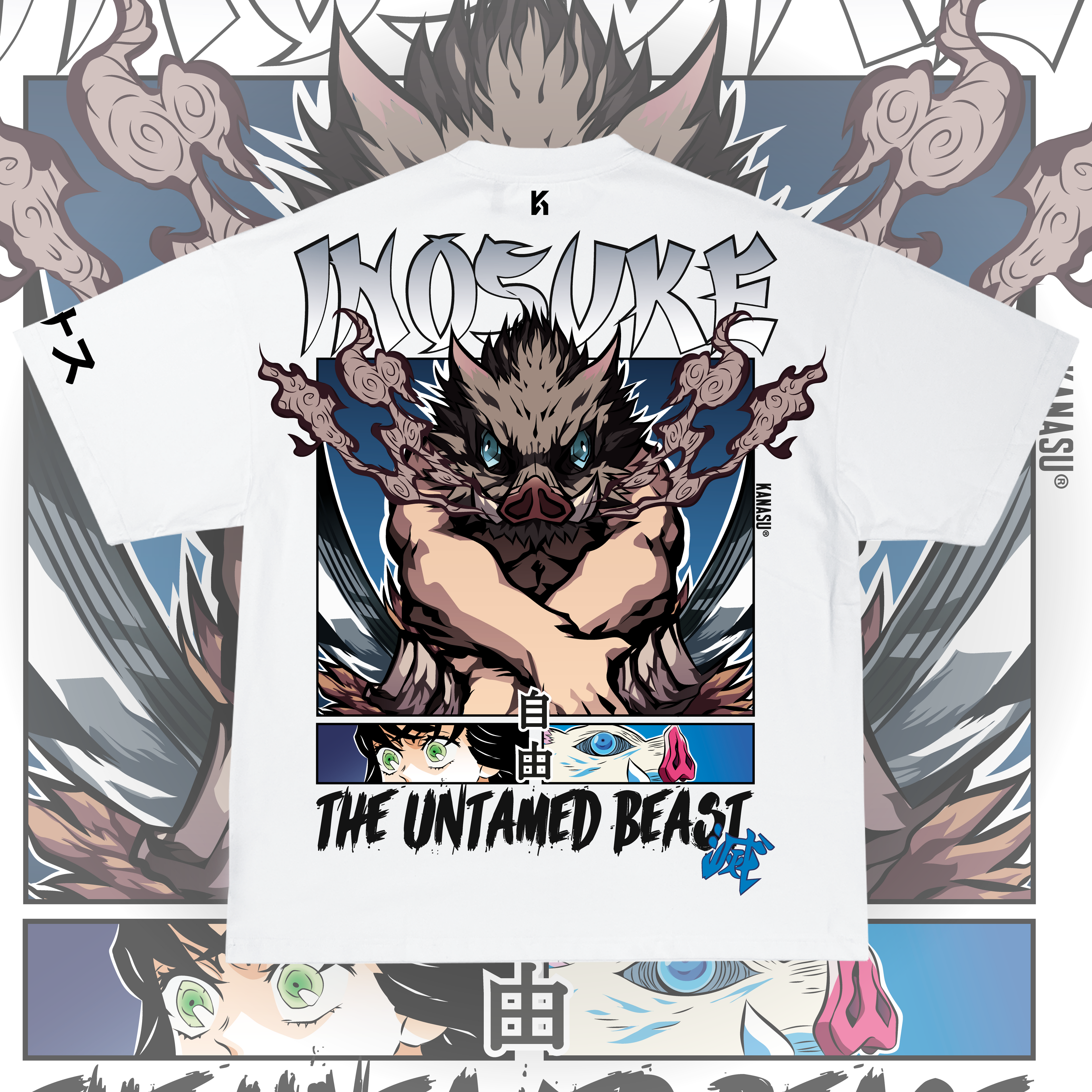 Camiseta INOSUKE // THE UNTAMED BEAST | KIMETSU NO YAIBA