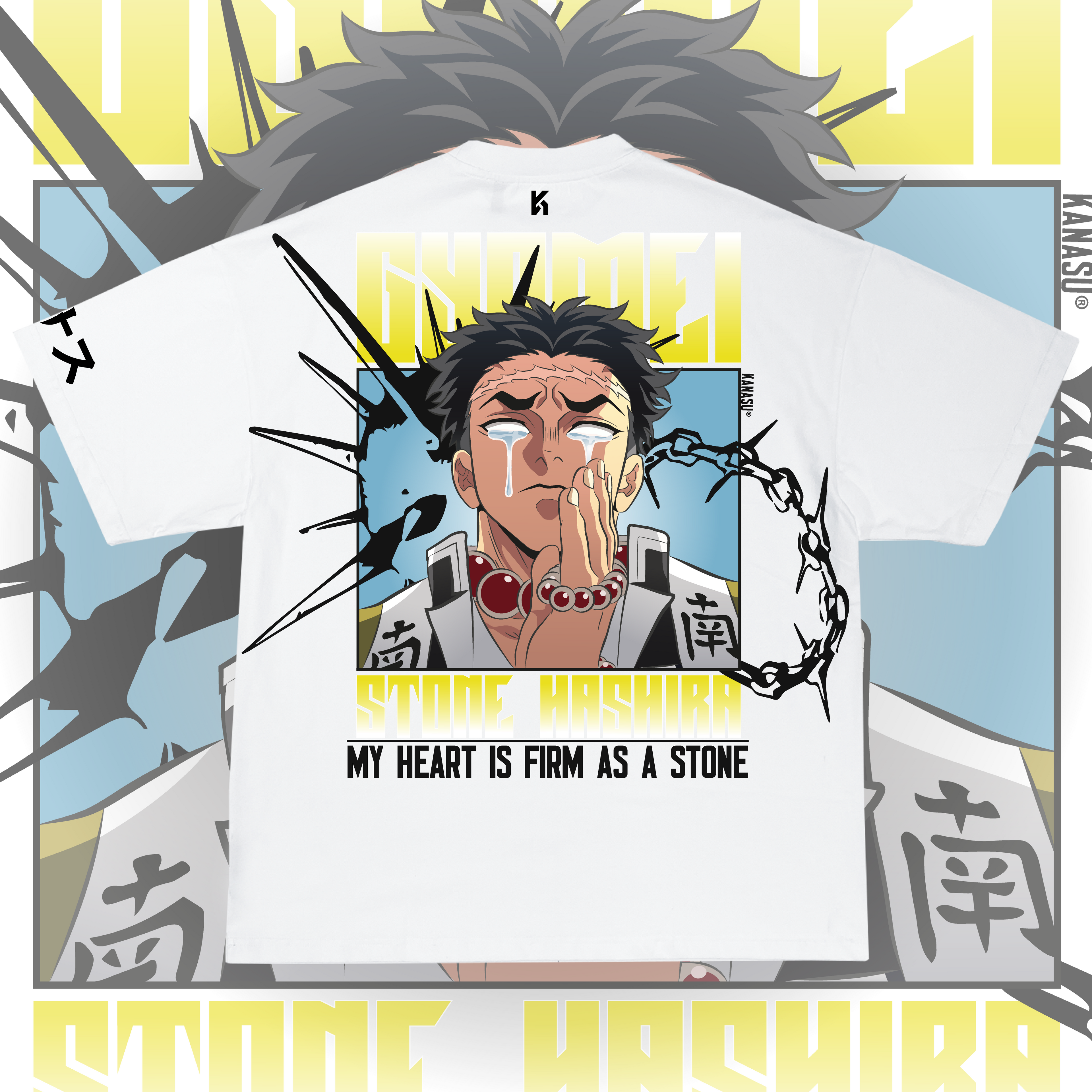 Camiseta GYOMEI: THE FIRMAMENT OF STONE | KIMETSU NO YAIBA