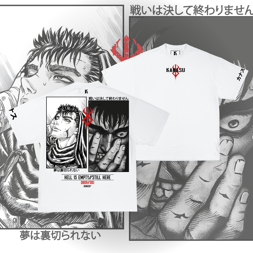 Camiseta GUTS: HELL IS EMPTY // STILL HERE | BERSERK