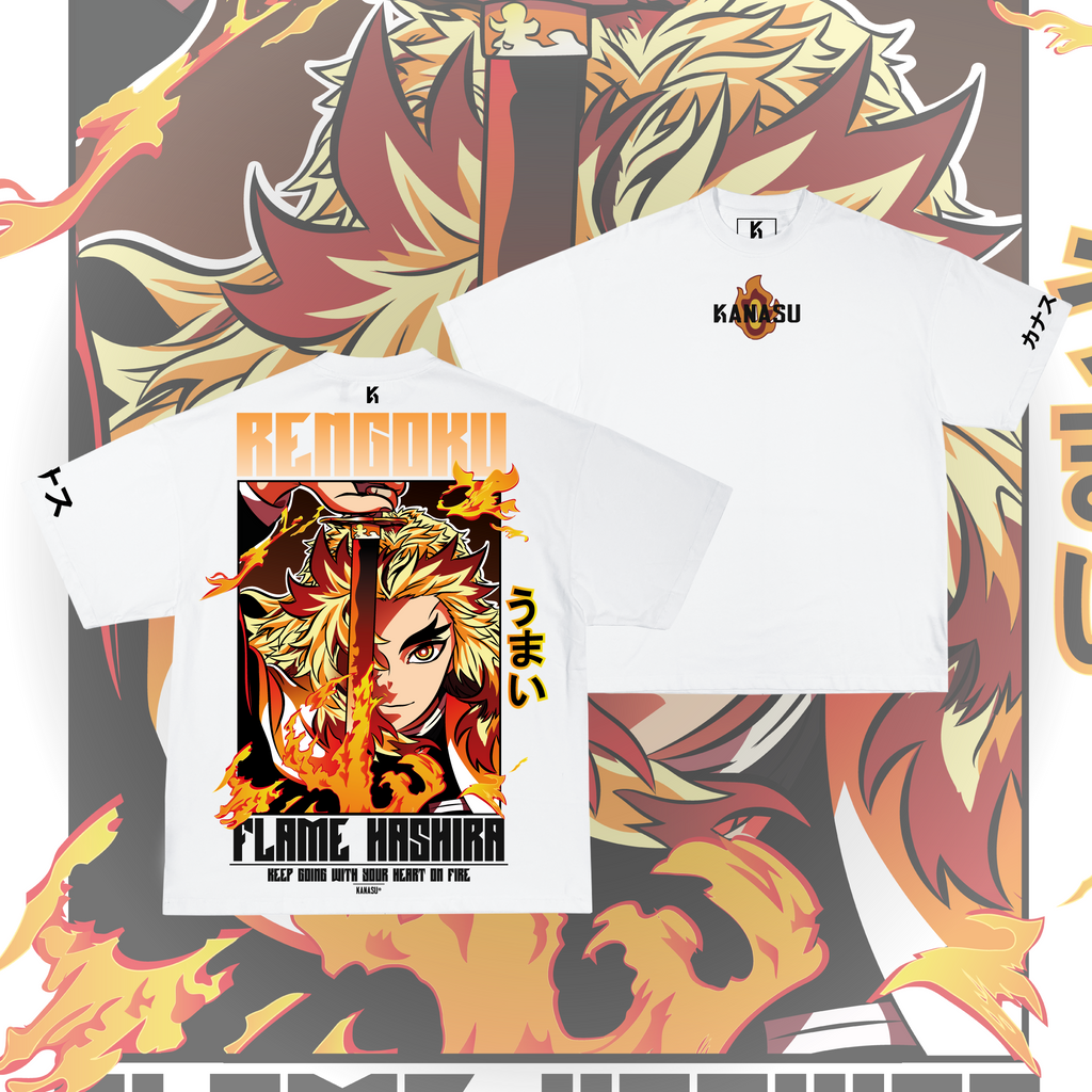 Camiseta RENGOKU // FLAME HASHIRA | KIMETSU NO YAIBA