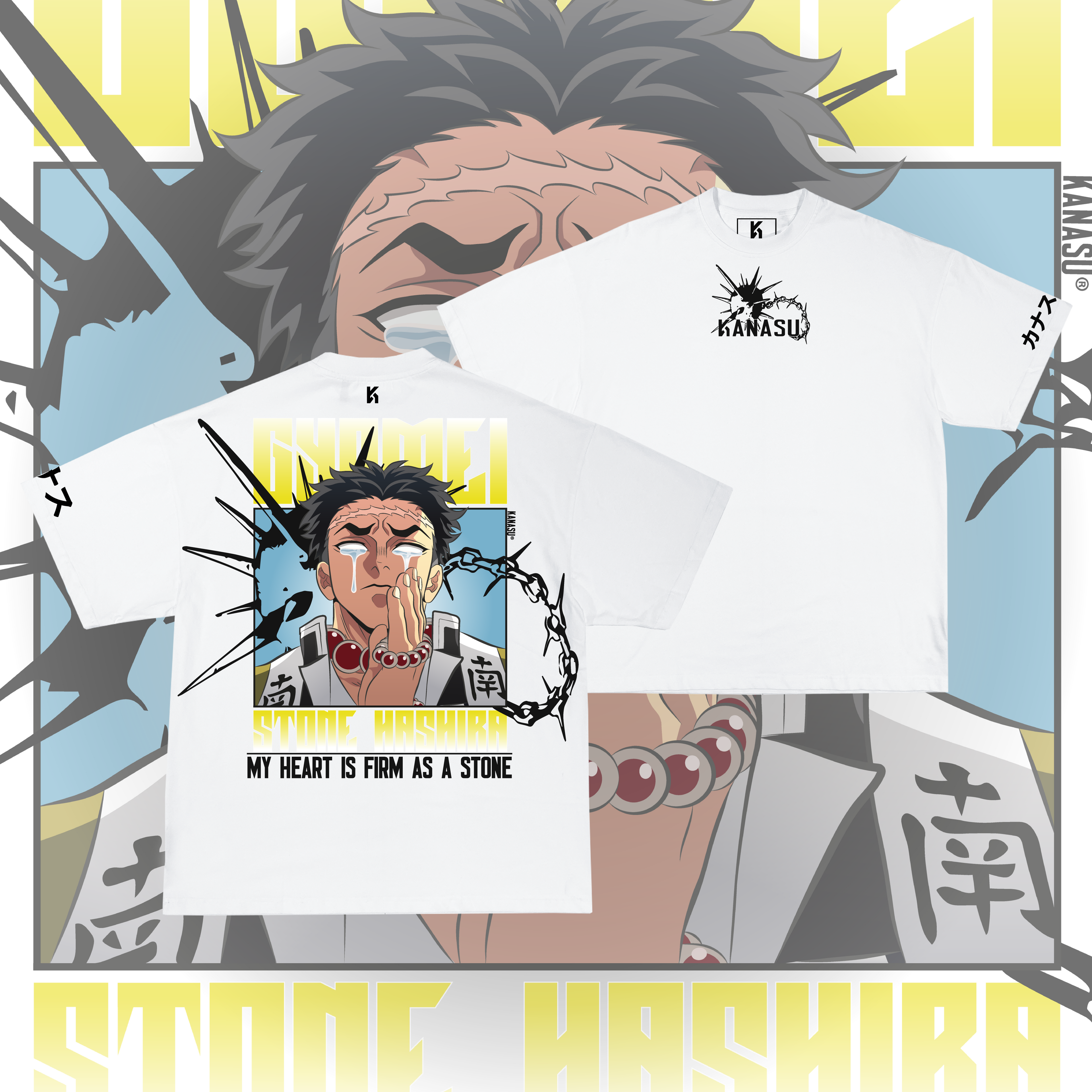 Camiseta GYOMEI: THE FIRMAMENT OF STONE | KIMETSU NO YAIBA