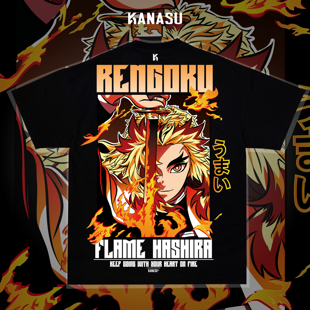 Camiseta RENGOKU // FLAME HASHIRA | KIMETSU NO YAIBA