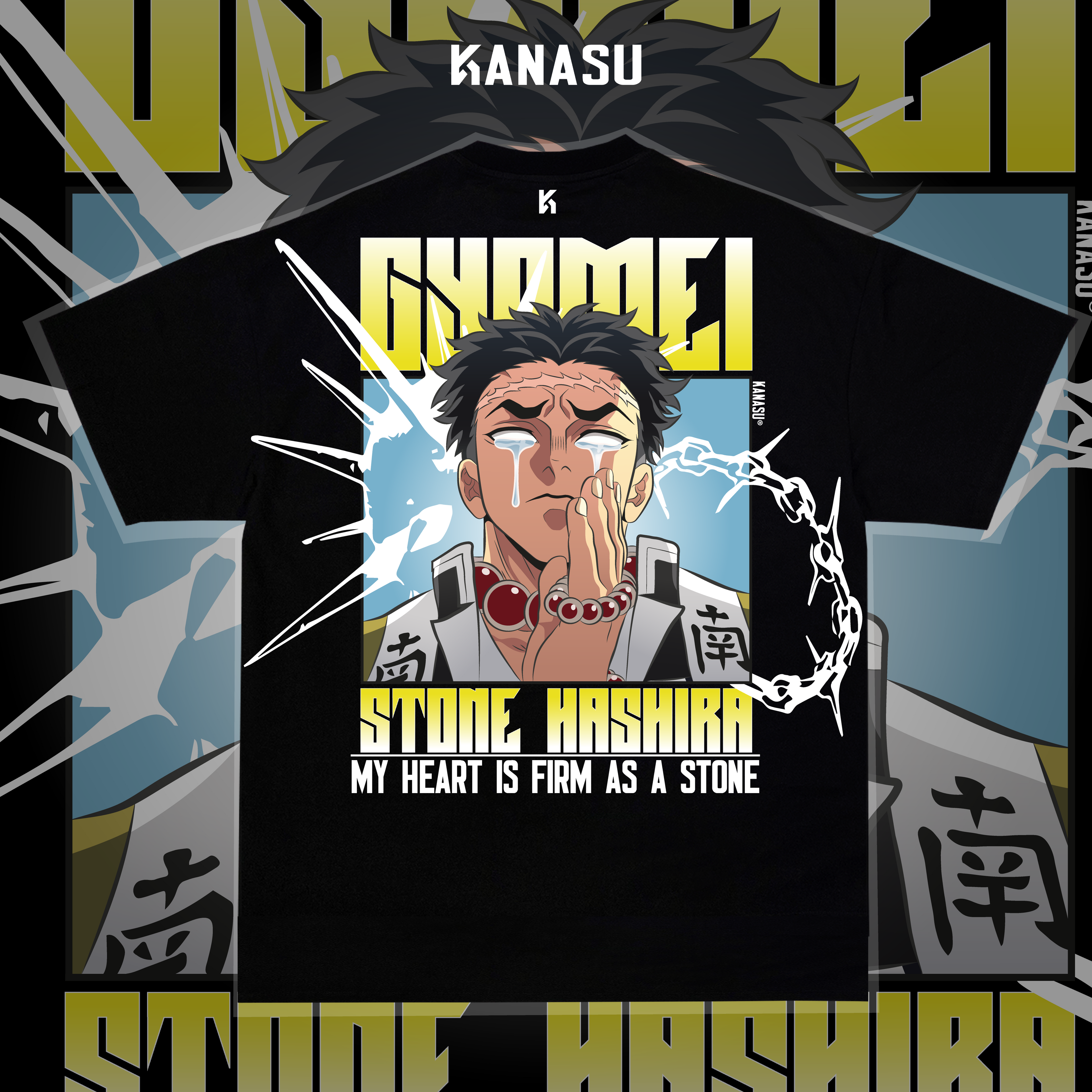 Camiseta GYOMEI: THE FIRMAMENT OF STONE | KIMETSU NO YAIBA