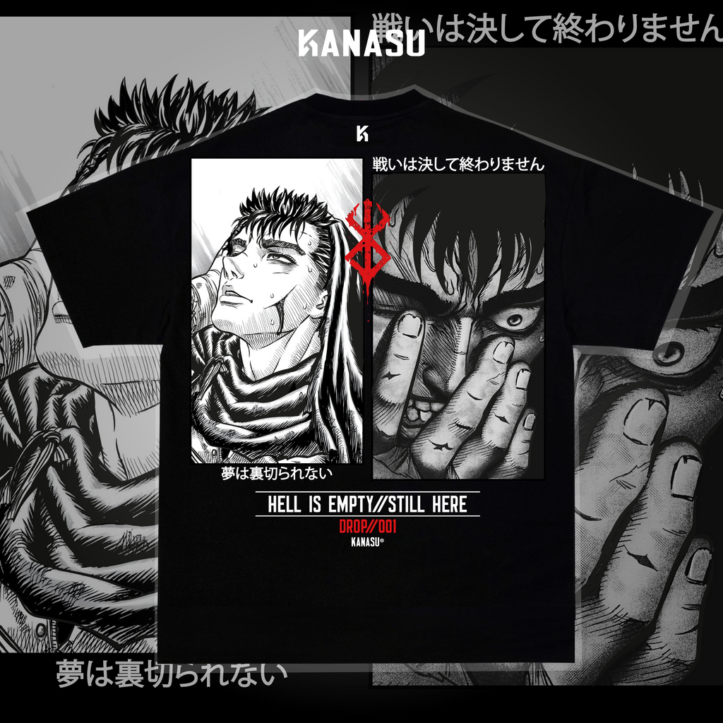 Camiseta GUTS: HELL IS EMPTY // STILL HERE | BERSERK