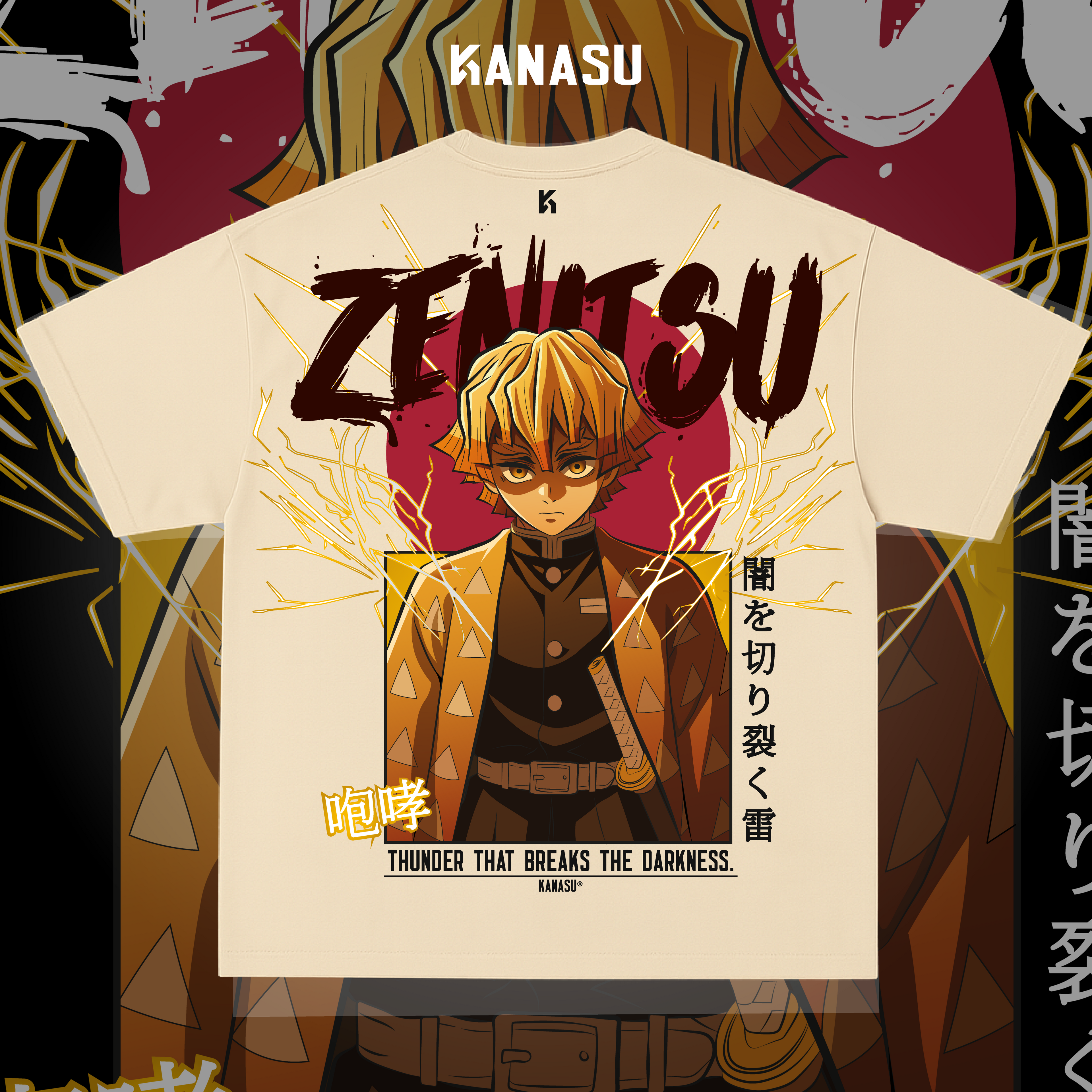 Camiseta ZENITSU // THUNDER BREATHING | KIMETSU NO YAIBA