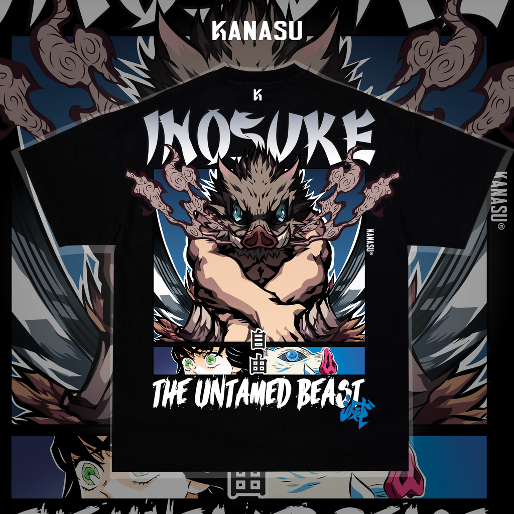 Camiseta INOSUKE // THE UNTAMED BEAST | KIMETSU NO YAIBA