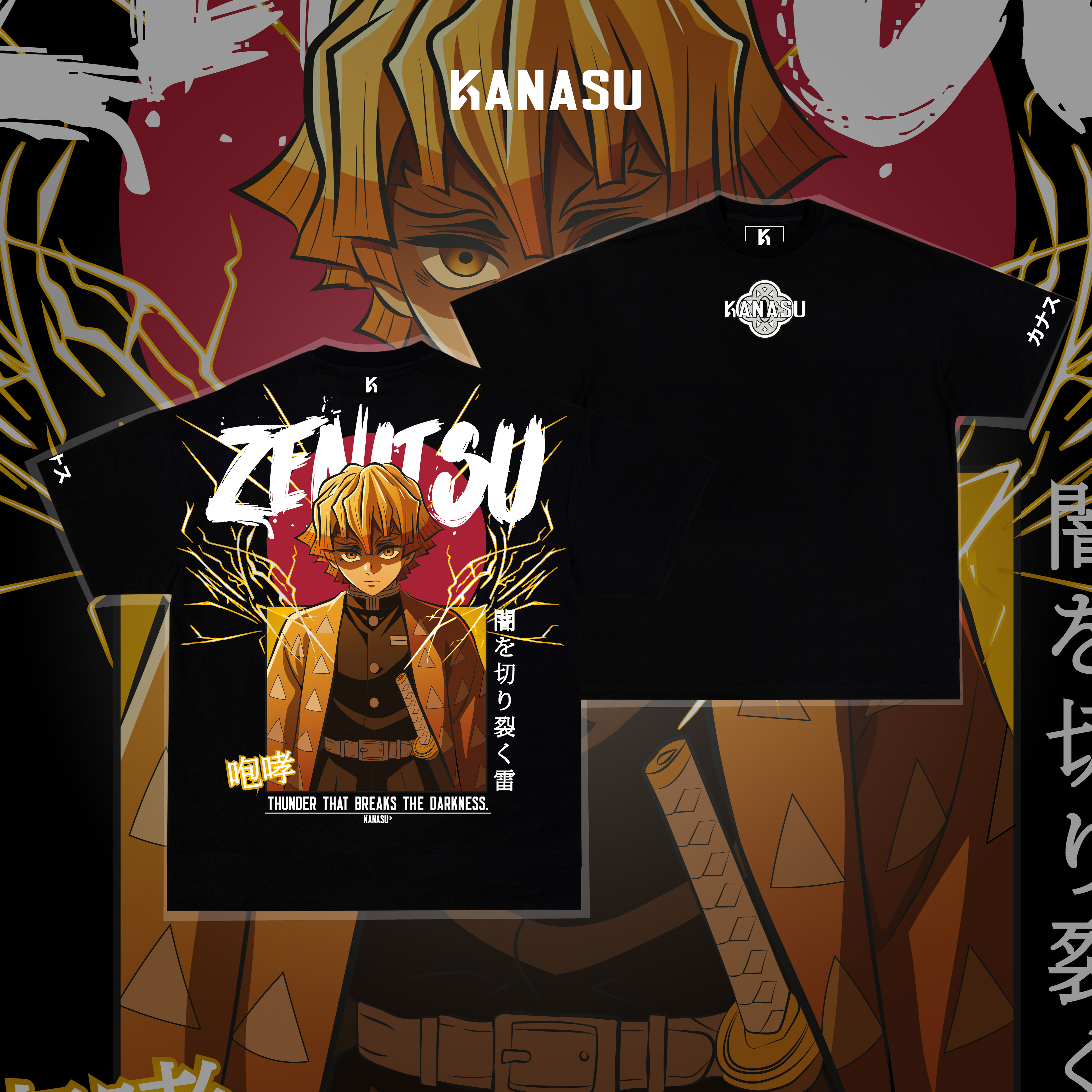 Camiseta ZENITSU // THUNDER BREATHING | KIMETSU NO YAIBA