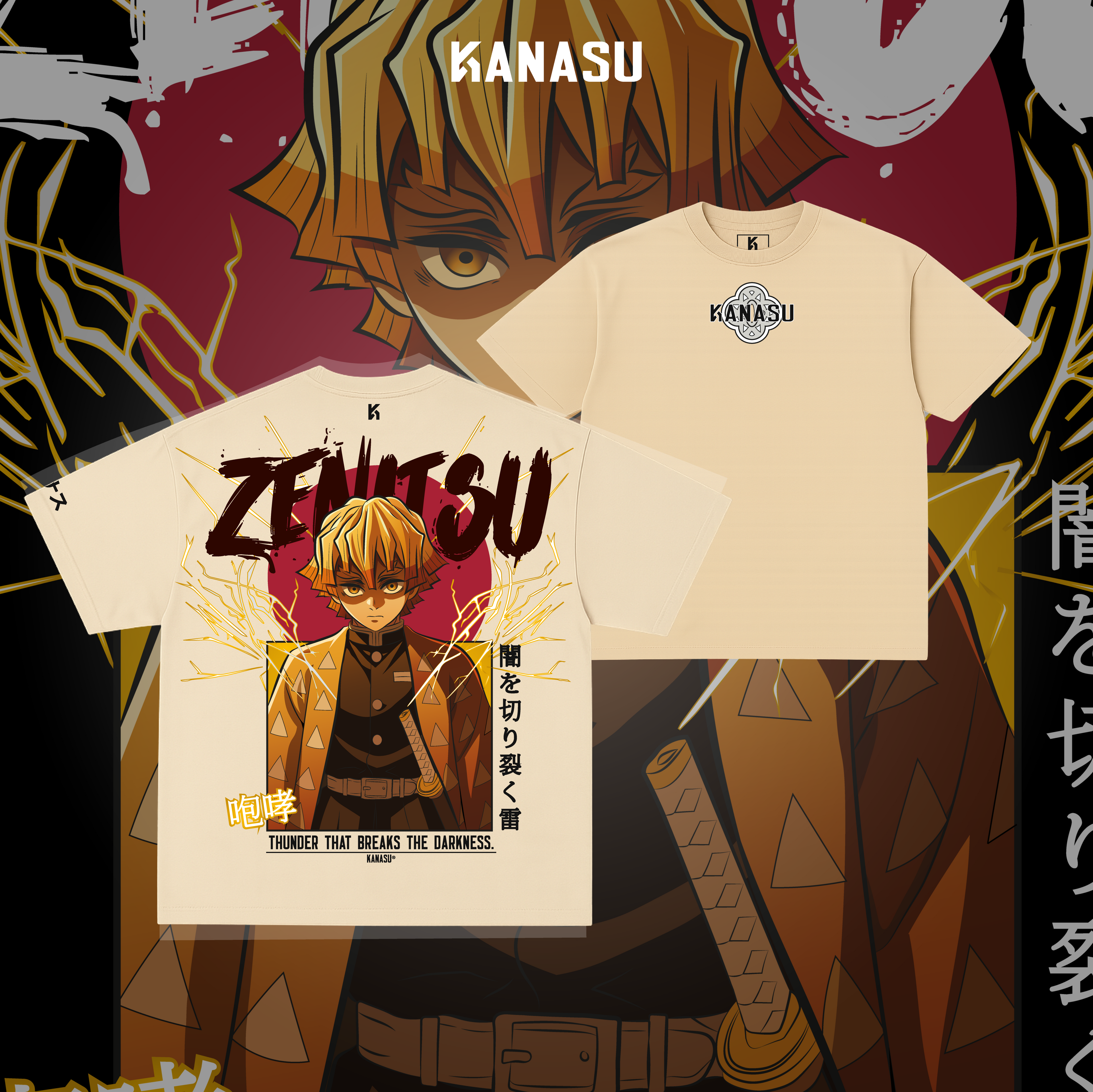 Camiseta ZENITSU // THUNDER BREATHING | KIMETSU NO YAIBA